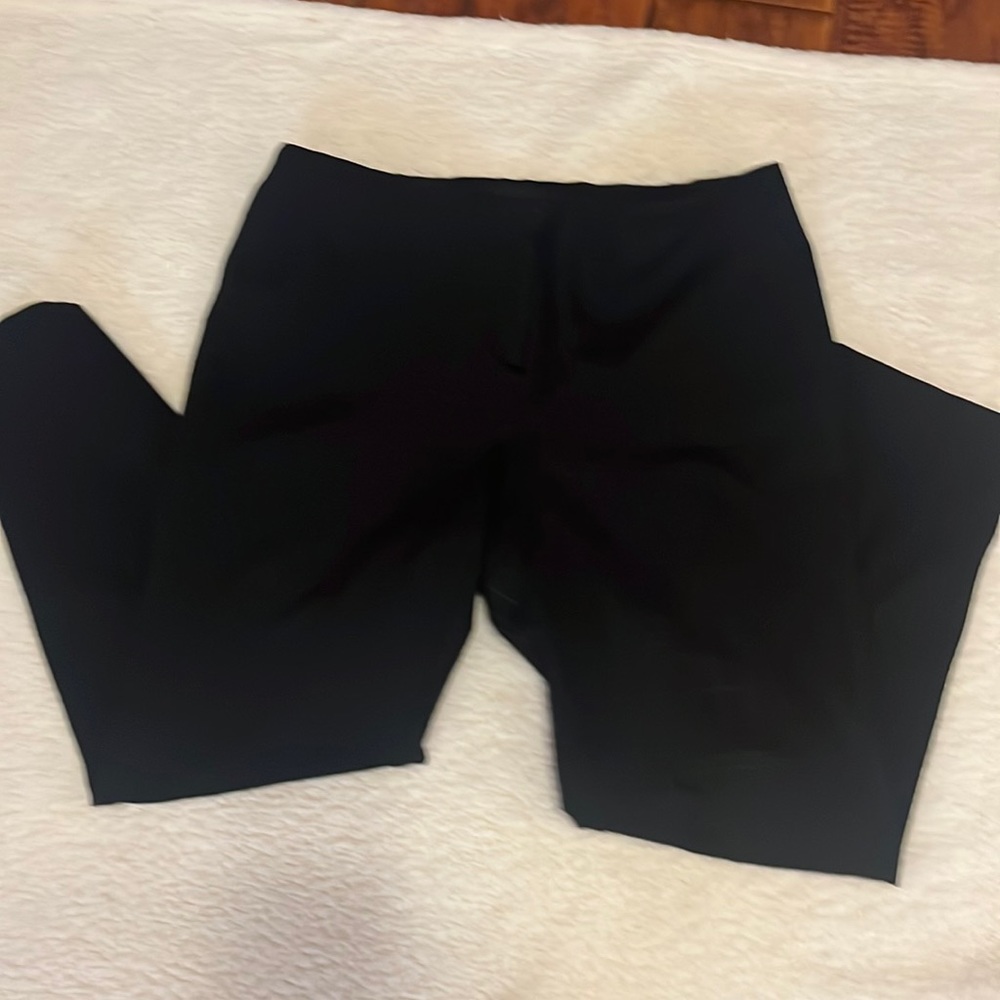 Alfani black dress pants size 16 st. leg rayon/nylon/spandex Comfortable stretch